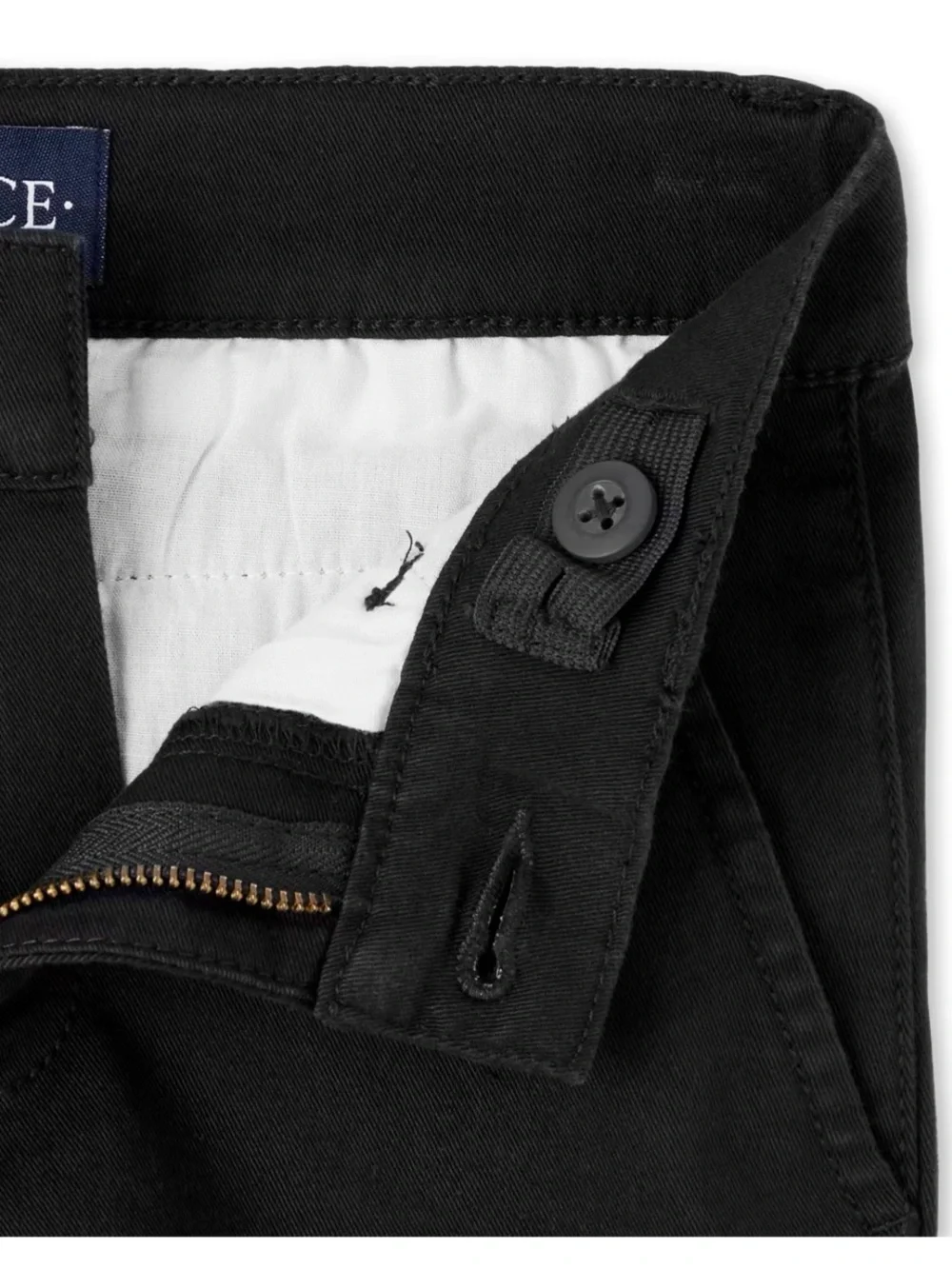 The Children's Place Black Kids Chino Uniform Pants Unisex / Boys size 16 NWT